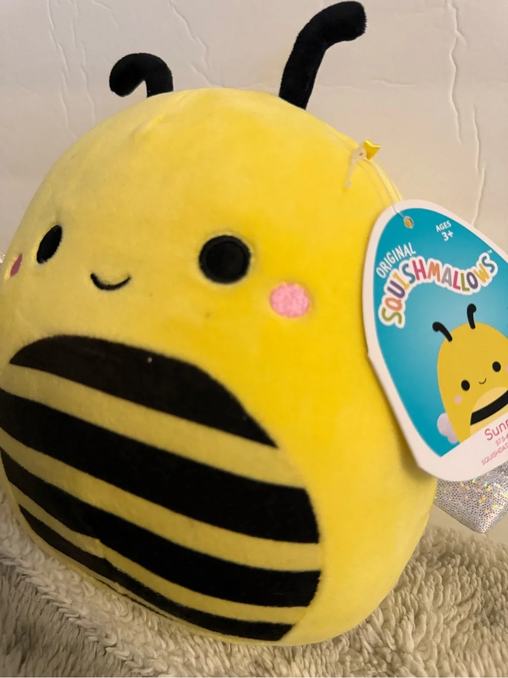 Sunny the bee squishmallow 8”